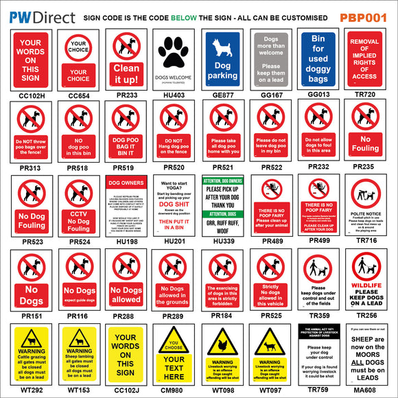 Prohibition Signs (G)