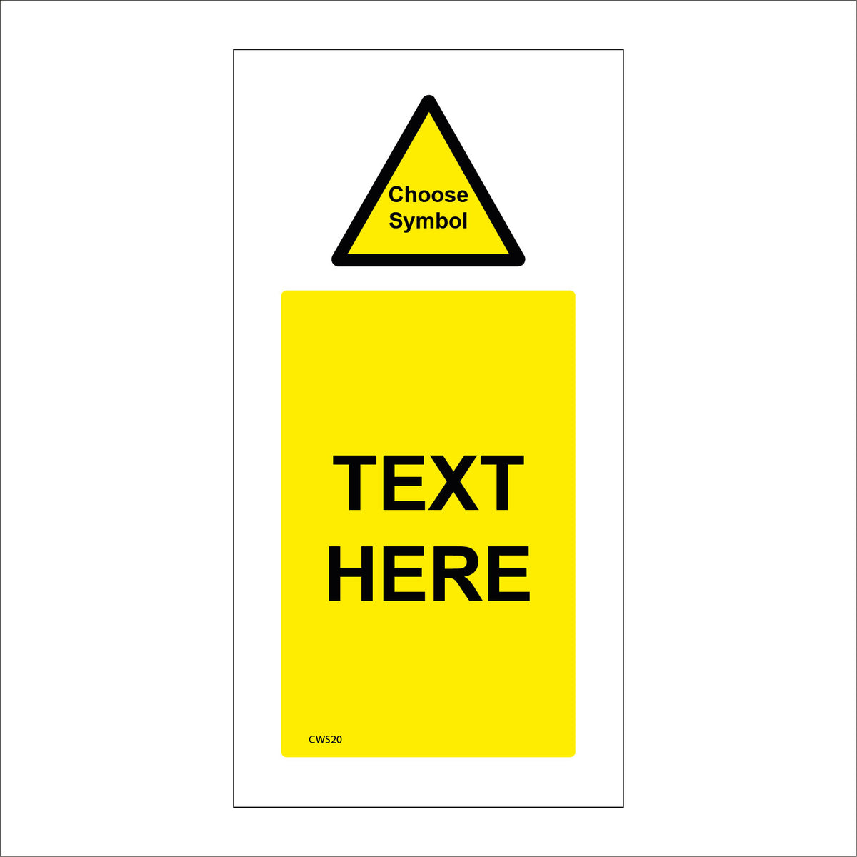 Your Choice Of Words Choose Symbol Sign Create Design , CWS20 – PWDirect