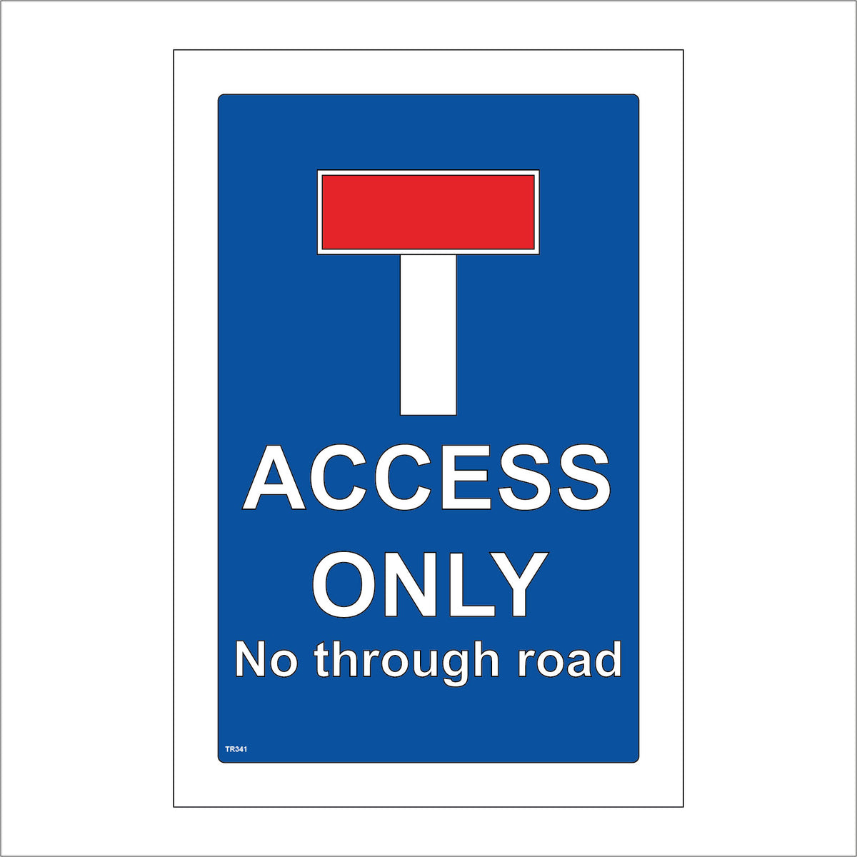 "Private No Public Access Or Right Of Way" Rigid Foamex Sign - White Outdoor Plaque