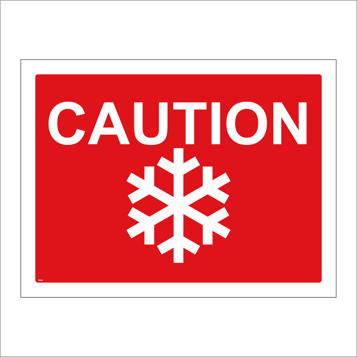 Caution Risk Of Ice Slippery Conditions Frost Winter Climate – PWDirect