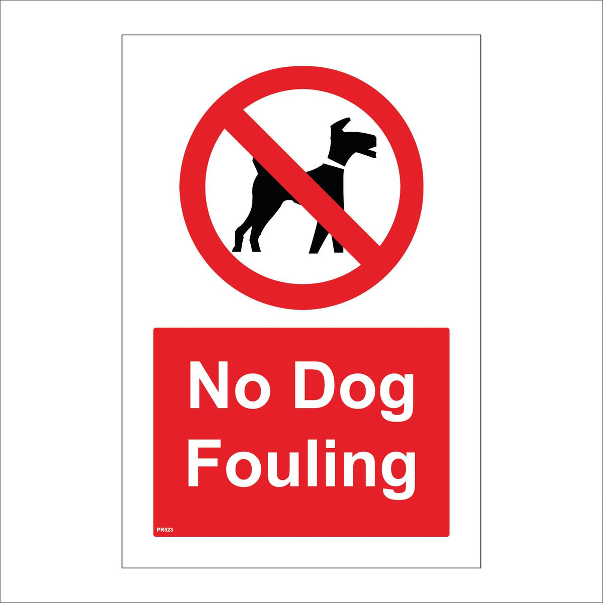 No Dog Fouling Play Area Park Sports Ground Field Pavement – PWDirect