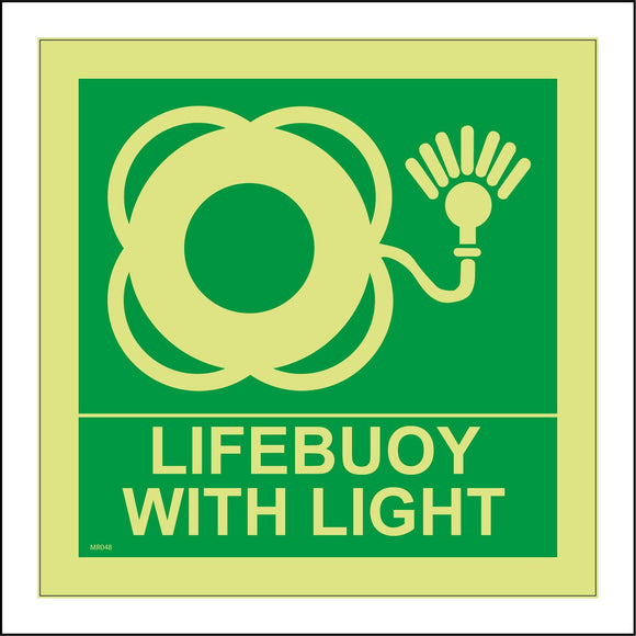 MR048 Lifebuoy With Light Sign with Light Bulb Lifebuoy