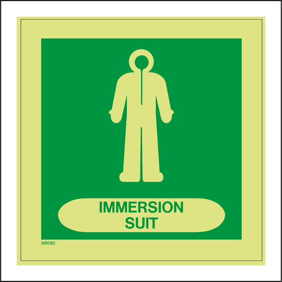 MR080 Immersion Suit Sign with Suit