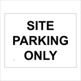 CS189 Site Parking Only Sign