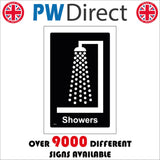 TS026 Showers Hygiene Spray Water Cleanse White On Black