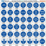 AFSQ04 Fire Evacuation Arrows Floor Levels Numbers Letters Custom