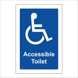 TS044 Accessible Toilet White On Blue