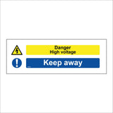 MU390 Danger High Voltage Keep Away