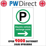 TR815 Electric Vehicle Recharge Point Right Arrow
