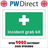 FS418 Incident Grab Kit Right Arrow White Cross