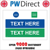CC610 Text Words Green Blue Symbol