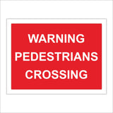 CS277 Warning Pedestrians Crossing Sign