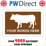 TR911 Bull Your Words Here Custom Made To Order Personalise