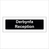 GG361 Derbynfa Reception Cymraeg Welsh Front Desk