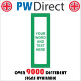 CC351C Green Frame Choice Words Text Custom Personalise Bespoke