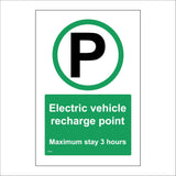 TR818 Electrical Vehicle Recharge Point Maximum Stay 3 Hours