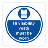 MA974 High Visibility Vests Must Be Worn
