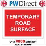 CS118 Temporary Road Surface Sign