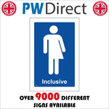 TS019 Inclusive Toilets Male Female Everybody Gender Everyone