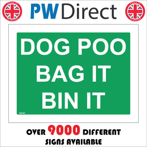 GG163 Dog Poo Bag It Bin It