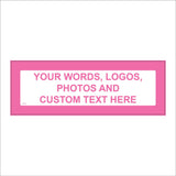 CC301F Custom Pink Words Text Choice Logo Symbol Photo Design