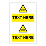 CC587 Your Text Yellow Box Symbol