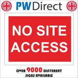 CS031 No Site Access Sign