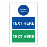 CC583 Your Text Words Choice Blue Green Box