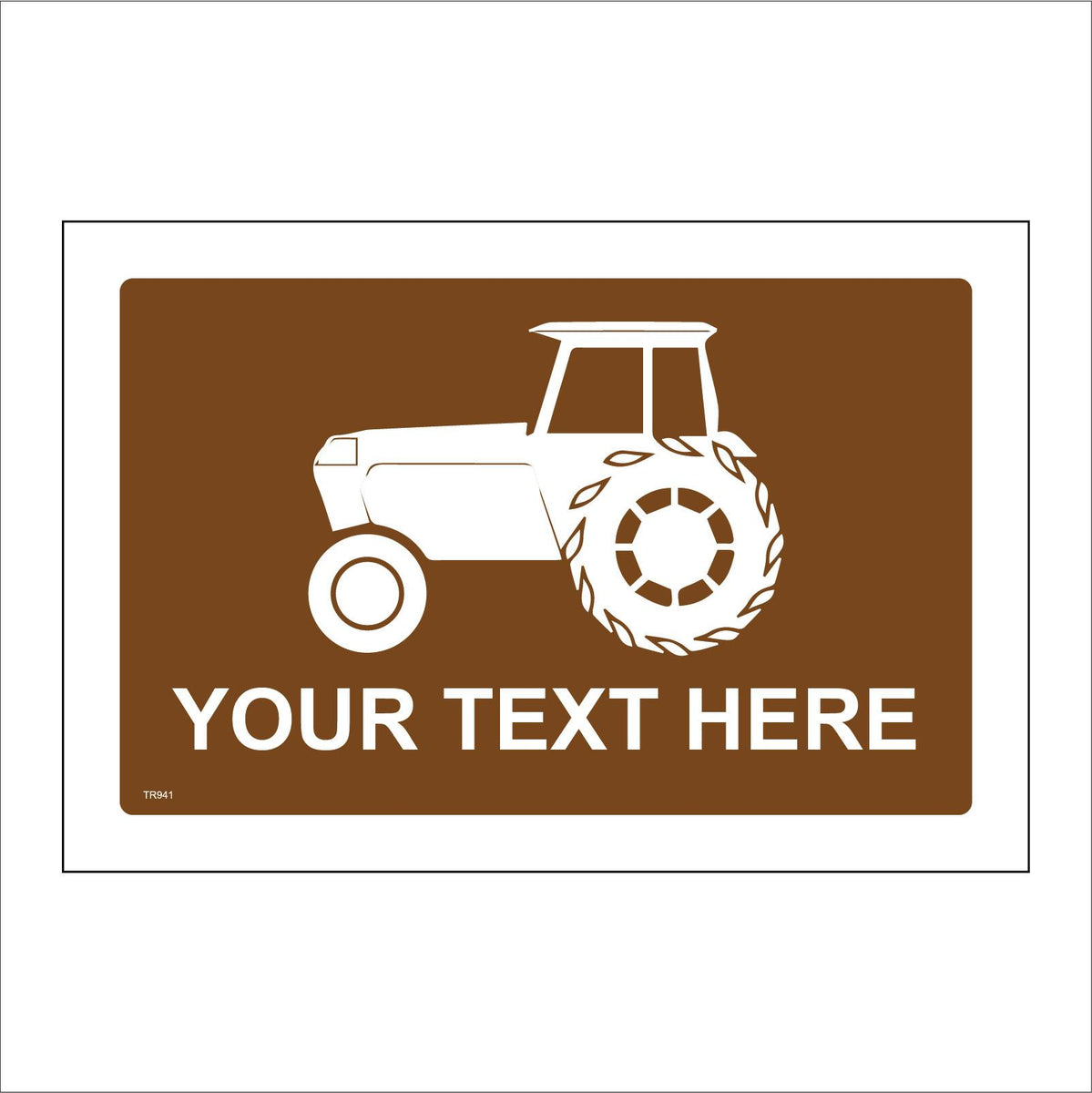 Tractor Your Text Here Made To Order Custom Words – PWDirect