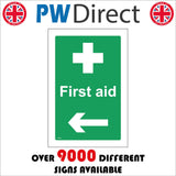 FS449 First Aid Left Arrow Direction