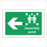 FS501 Fire Assembly Point Left Arrow