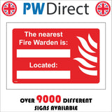 FI468 The Nearest Fire Warden Is Located