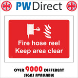 FI465 Fire Hose Reel Keep Area Clear