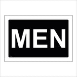 TS097 Men Toilet White On Black