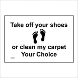 GG441 Take Off Your Shoes Or Clean Carpets Your Choice