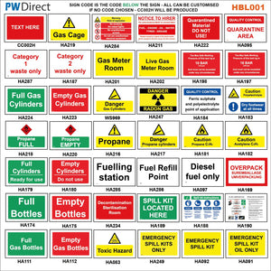 HBL001 Spill Kit Propane Cylinder Full Bottle Empty Radon Gas