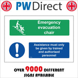 FS438 Emergency Evacuation Chair Assistance Trained Personnel