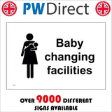 TS145 Baby Changing Facilities Black On White