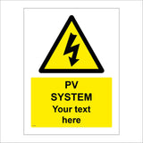 WT424 PV System Your Text Here Custom Personalise Made To Order