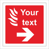 FI371 Your Text Right Arrow Made To Order Modify Professional
