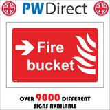 FI452 Fire Bucket Right Arrow