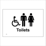 TS201 Male Female Disabled Toilets Black On White