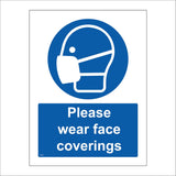 MA929 Please Wear Face Coverings