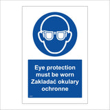 MA946 Eye Protection Must Be Worn Zakladac Okulary Ochronne