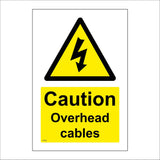 WT525 Caution Overhead Cables