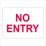 CS261 No Entry Sign