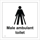 TS261 Male Ambulant Toilet Black On White