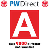FI349 Letter A Alphabet Listing Shelving