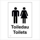 TS040 Toiledau Toilets Black On White
