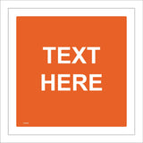 CC202E Orange Text Design Words Choice Bespoke Custom Individual